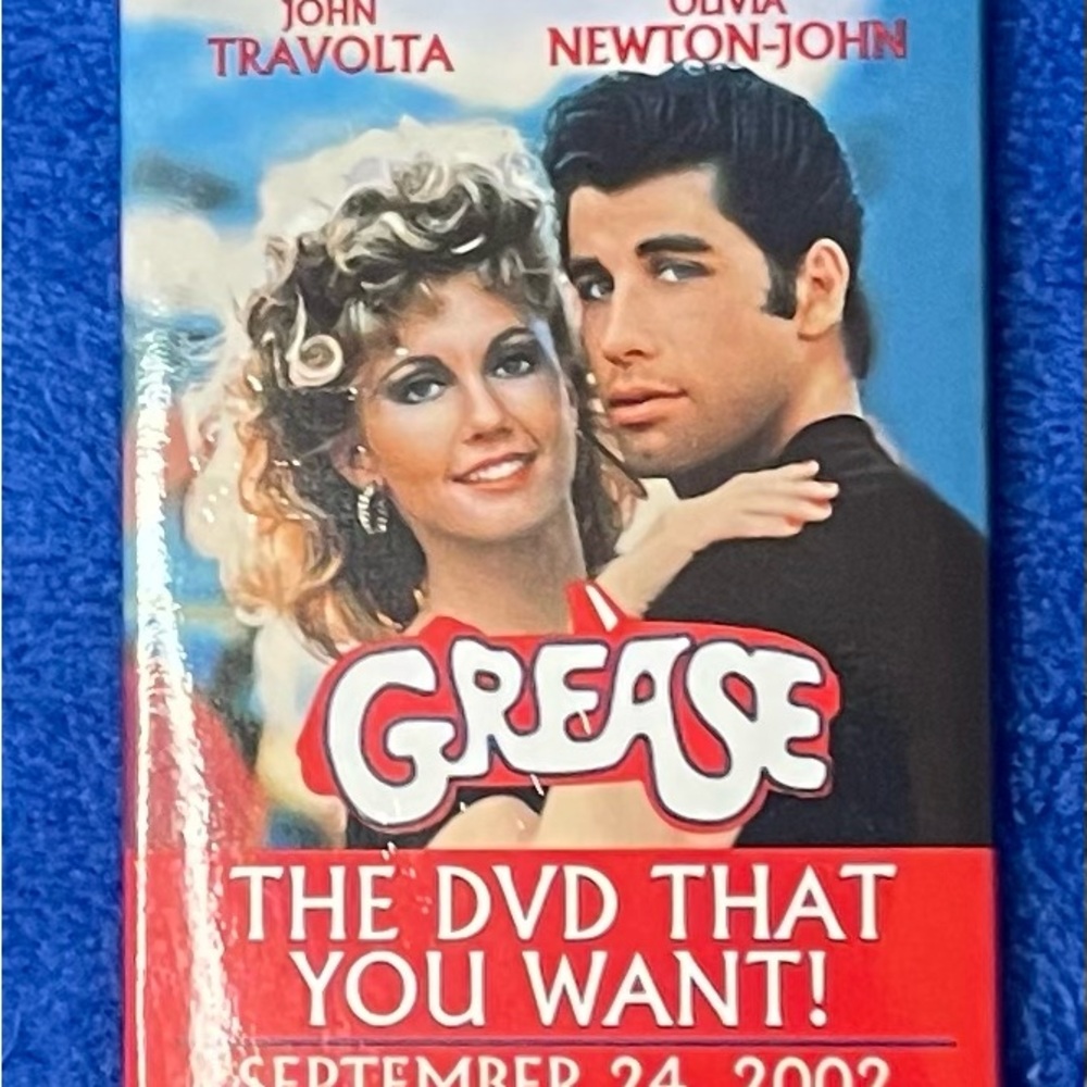 Grease DVD Release Promtional Pin Button 2002 by Paramount Pictures